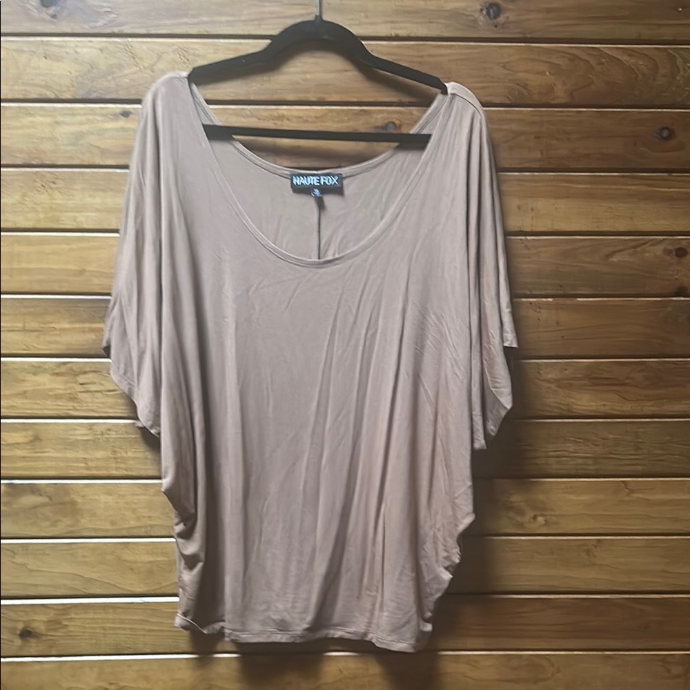 Haute Fox - Brown Dolman Sleeve Blouse